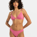 Sol Searcher Reese Underwire Bikini Top - Berry Pink