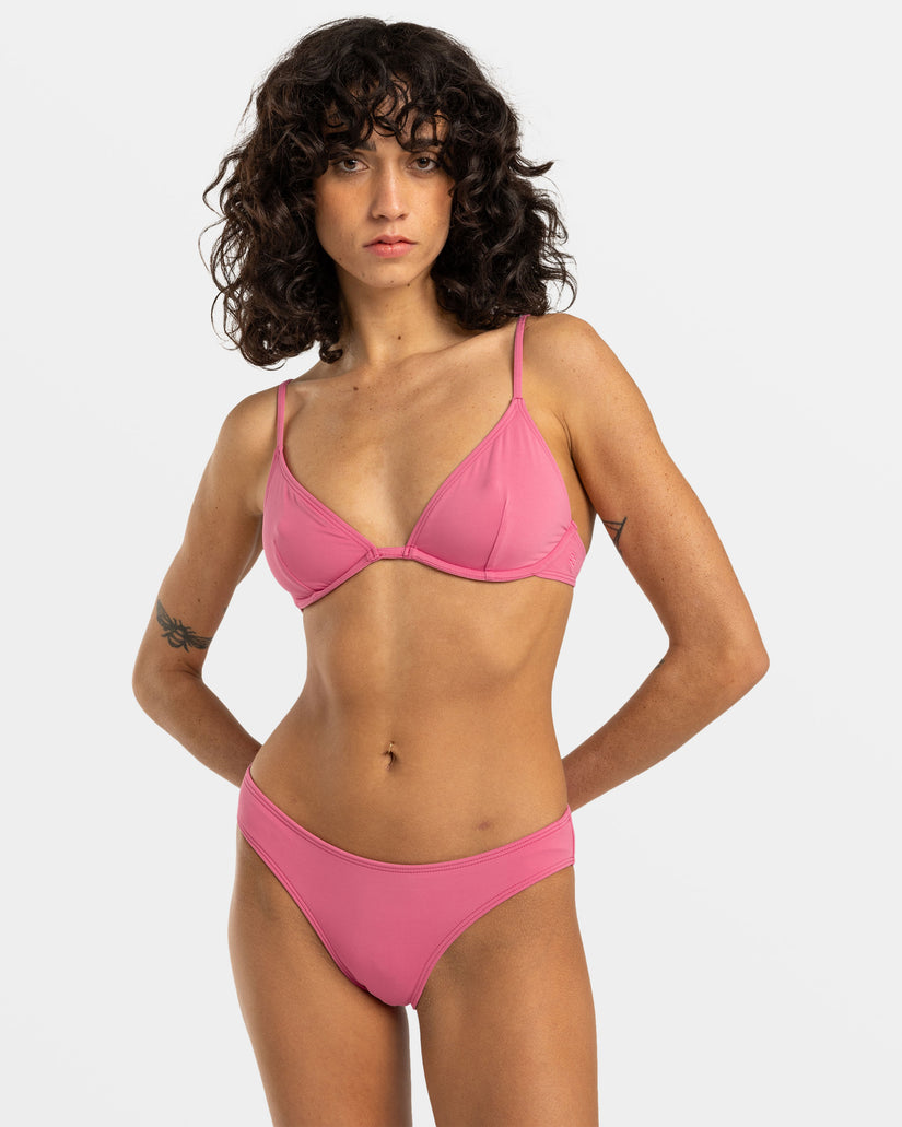 Sol Searcher Reese Underwire Bikini Top - Berry Pink