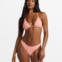 Summer High Multi-Way Triangle Bikini Top - Peach Tart