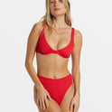 Summer High Ruby Underwire Bikini Top - Fiesta Red