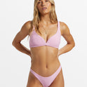 Tanlines Dion Plunge Bikini Top - Pink Dream