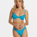 Sol Searcher Morgan Underwire Bikini Top - Blue Lagoon