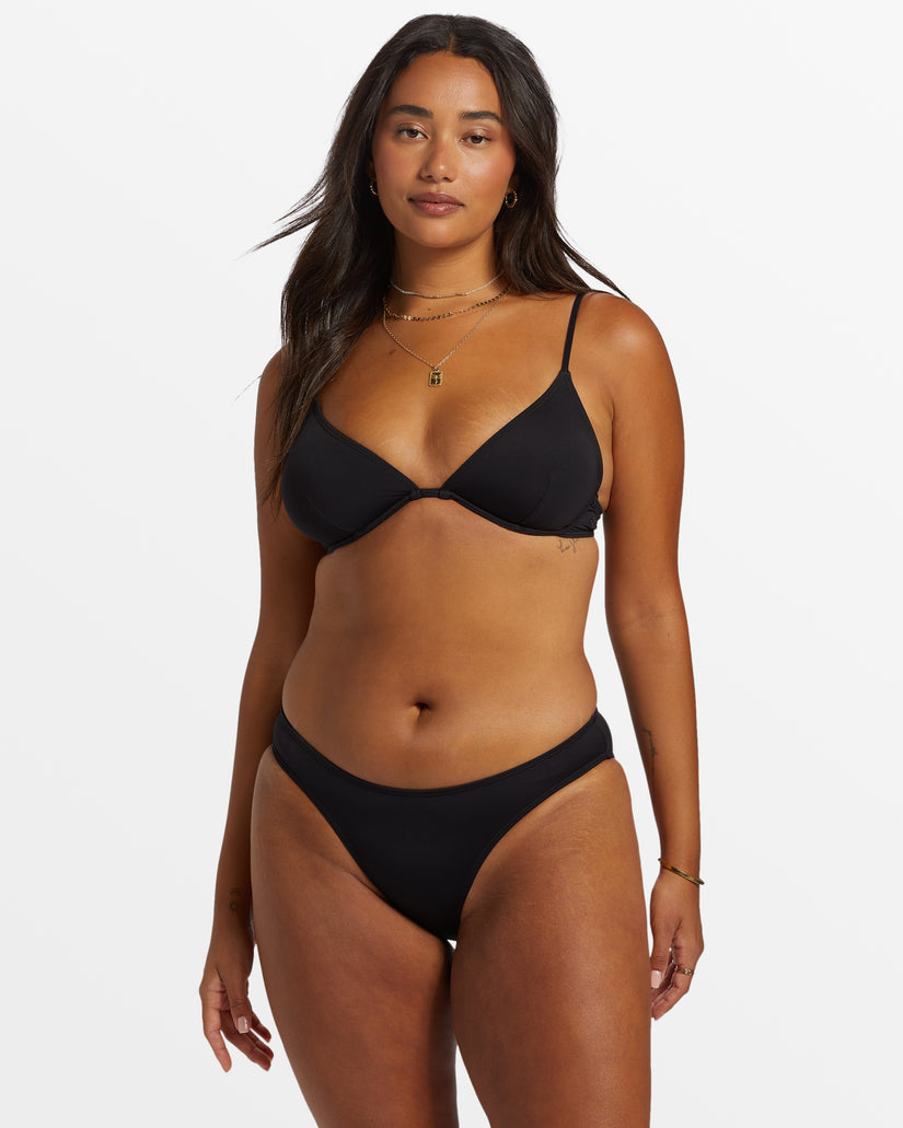 Sol Searcher Lowrider Bikini Bottoms - Black Pebble