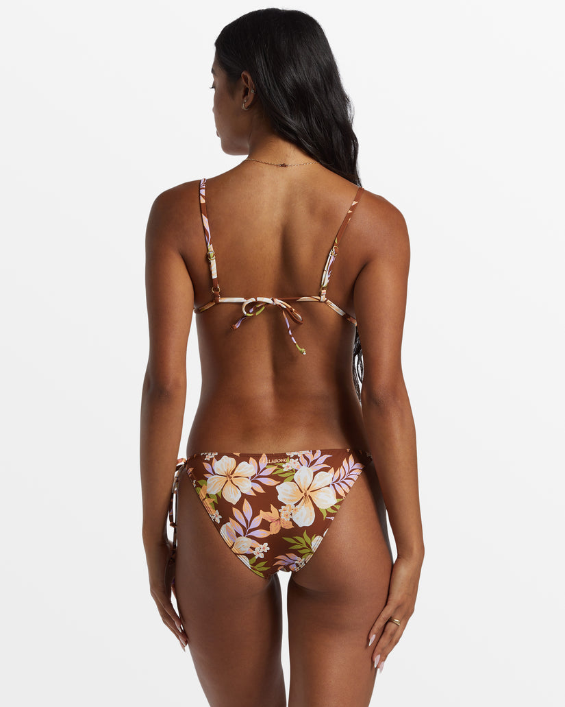 Jungle Bliss Tropic Tie Side Bikini Bottoms - Toasted Coconut