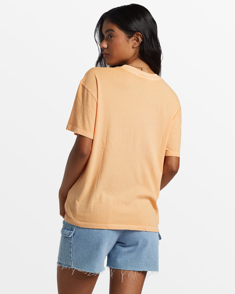 Wish You Were Here Oversized T-Shirt - Tangy Peach