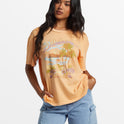 Wish You Were Here Oversized T-Shirt - Tangy Peach