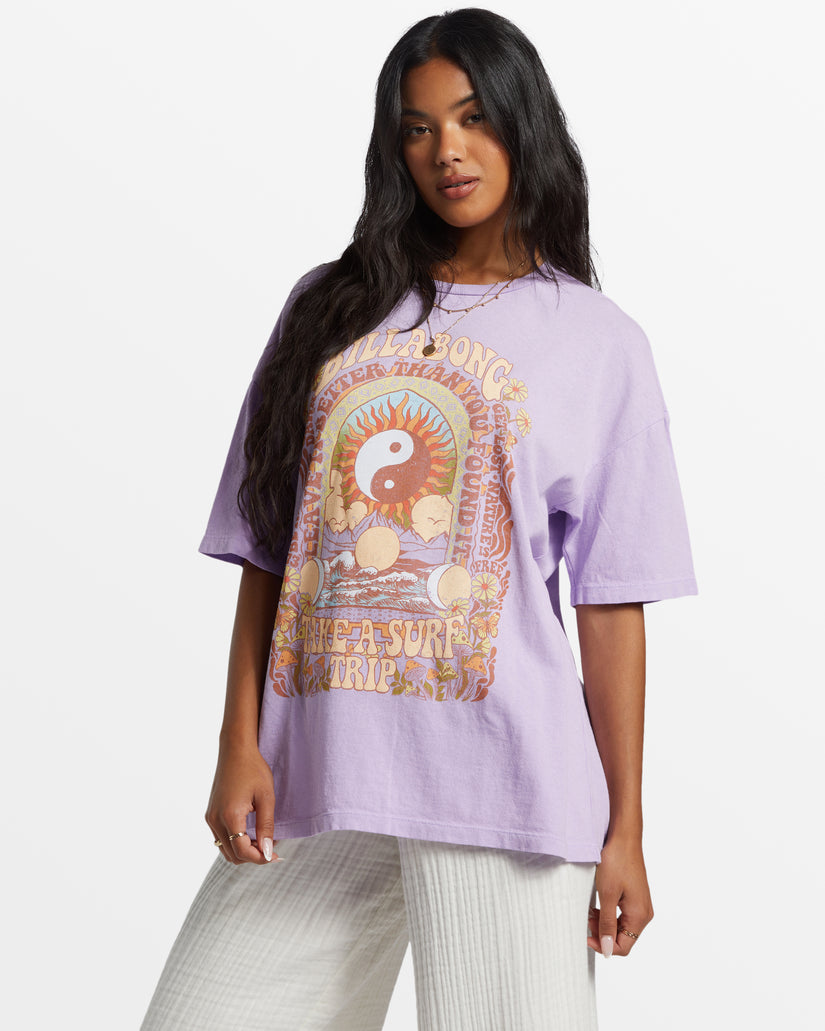 Surf Trip Oversized T-Shirt - Tulip