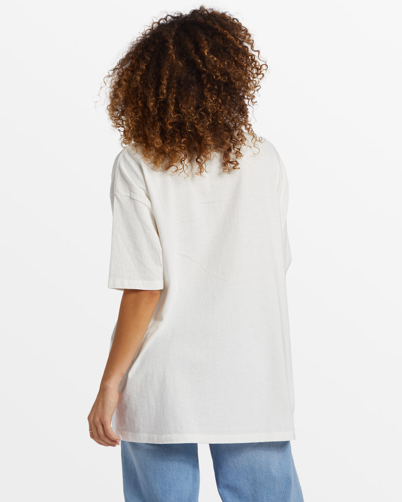 Golden Hour Oversized T-Shirt - Salt Crystal