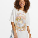 Golden Hour Oversized T-Shirt - Salt Crystal