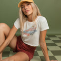 Surfing Solo T-Shirt - White Cap