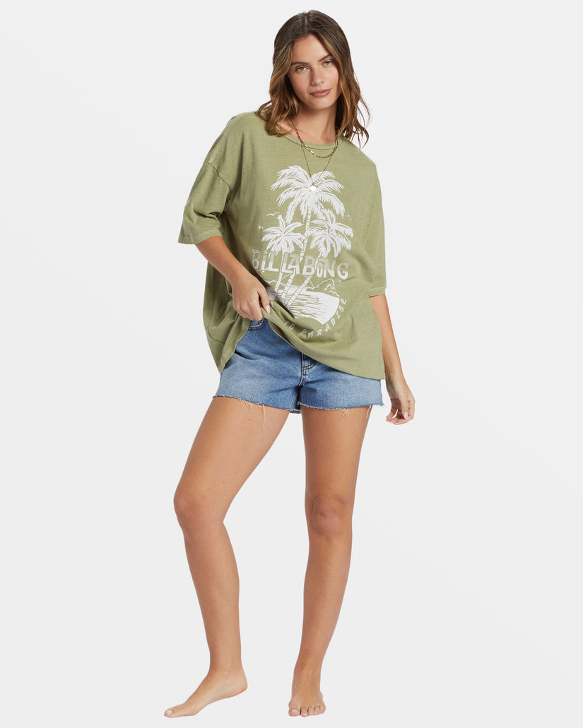 Tiki Tropics T-Shirt - Avocado