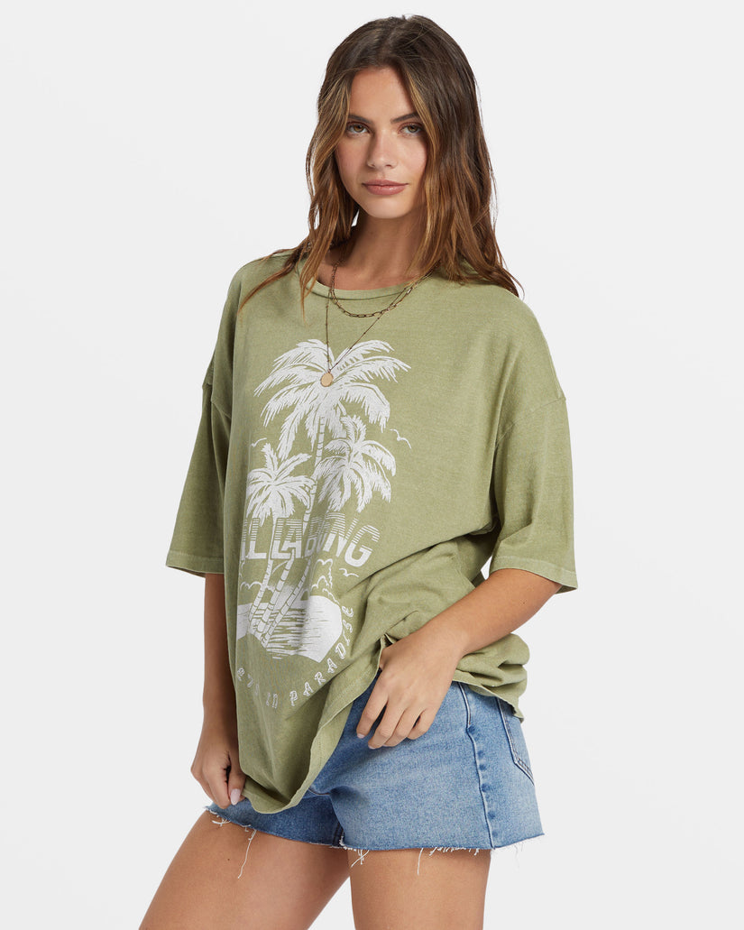 Tiki Tropics T-Shirt - Avocado