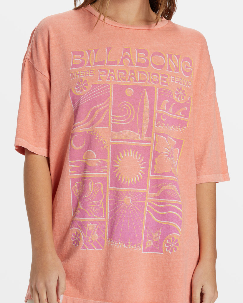 Paradise Begins T-Shirt - Peach Out