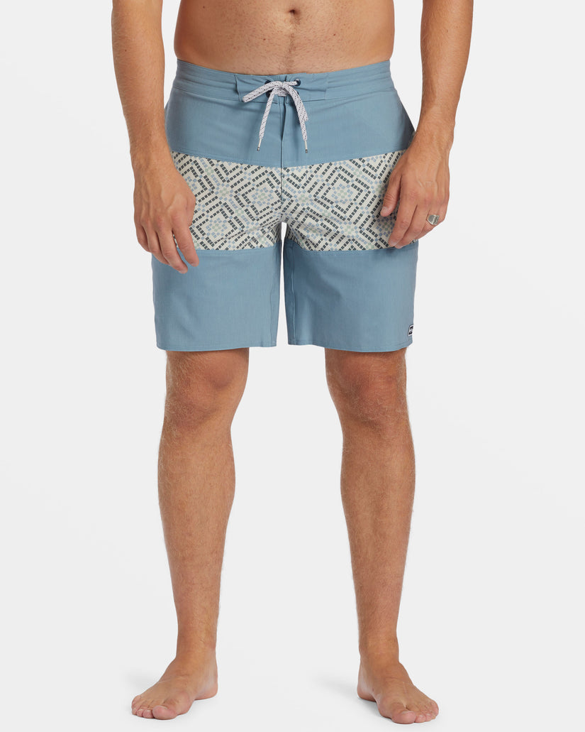 Tribong Lo Tide 19" Boardshorts - Blue Wash