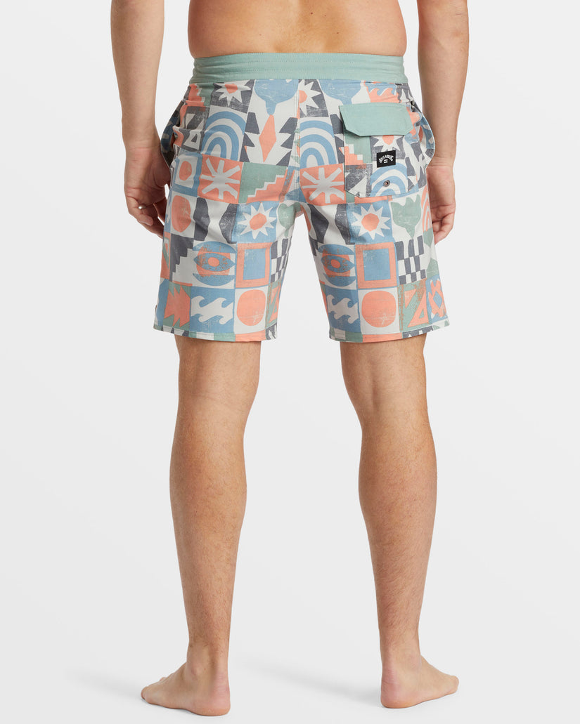 Sundays Lo Tide 19" Boardshorts - Washed Blue