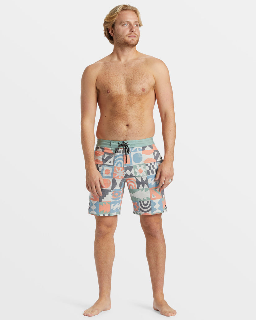 Sundays Lo Tide 19" Boardshorts - Washed Blue