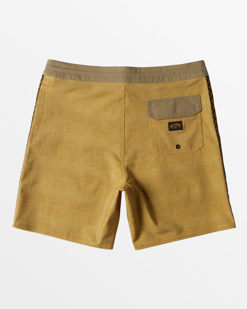 D Bah Lo Tide 18" Boardshorts - Mustard