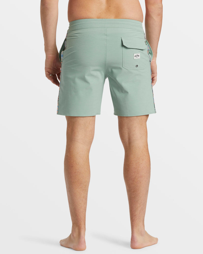 D Bah Lo Tide 18" Boardshorts - Sage