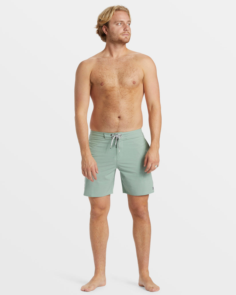 D Bah Lo Tide 18" Boardshorts - Sage