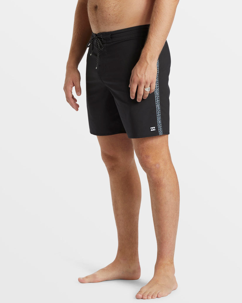 D Bah Lo Tide 18" Boardshorts - Washed Black