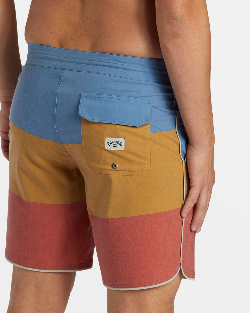 73 Lo Tide 18" Boardshorts - Dusty Red