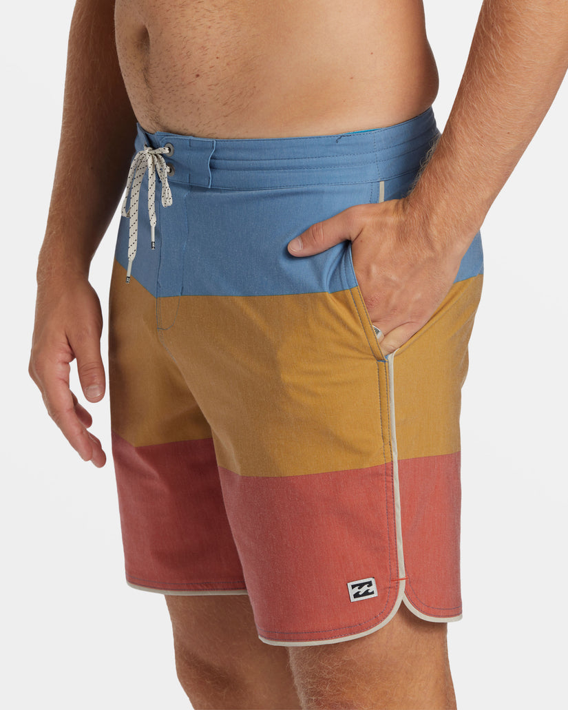 73 Lo Tide 18" Boardshorts - Dusty Red