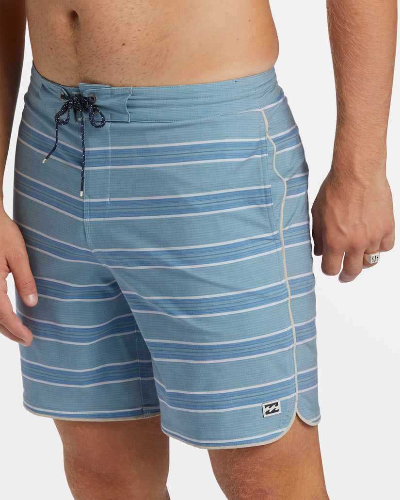 73 Lo Tide 18" Boardshorts - Washed Blue