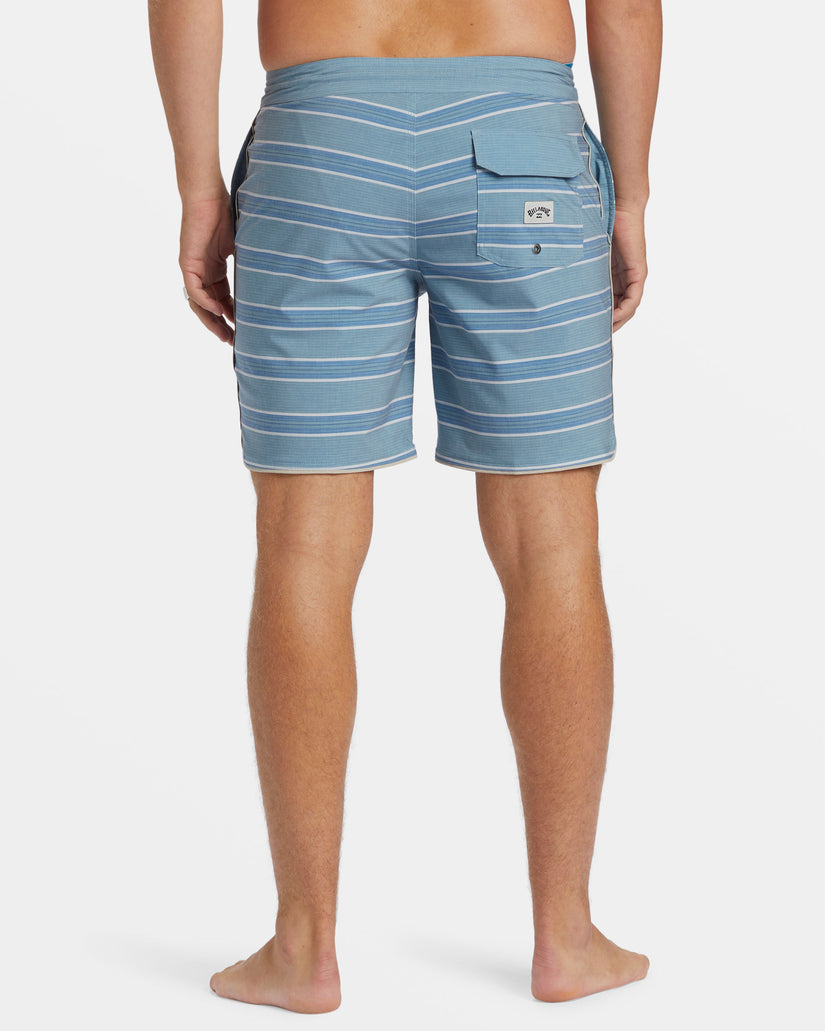 73 Lo Tide 18" Boardshorts - Washed Blue