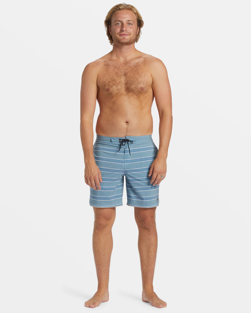 73 Lo Tide 18" Boardshorts - Washed Blue