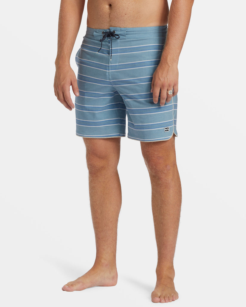 73 Lo Tide 18" Boardshorts - Washed Blue