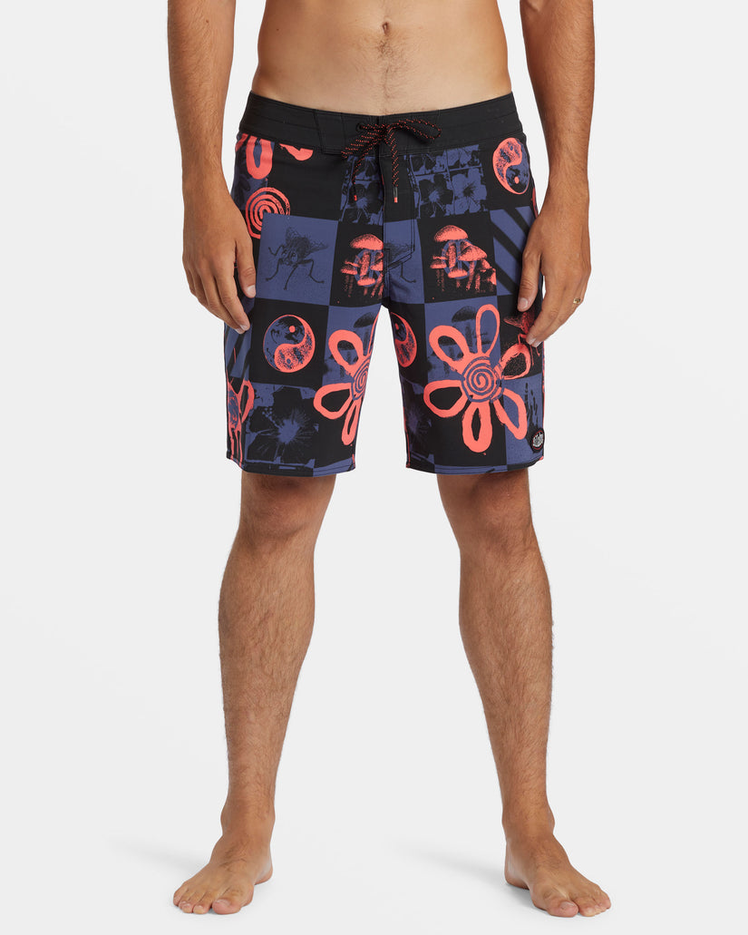 Sundays Pro 19" Boardshorts - Washed Royal