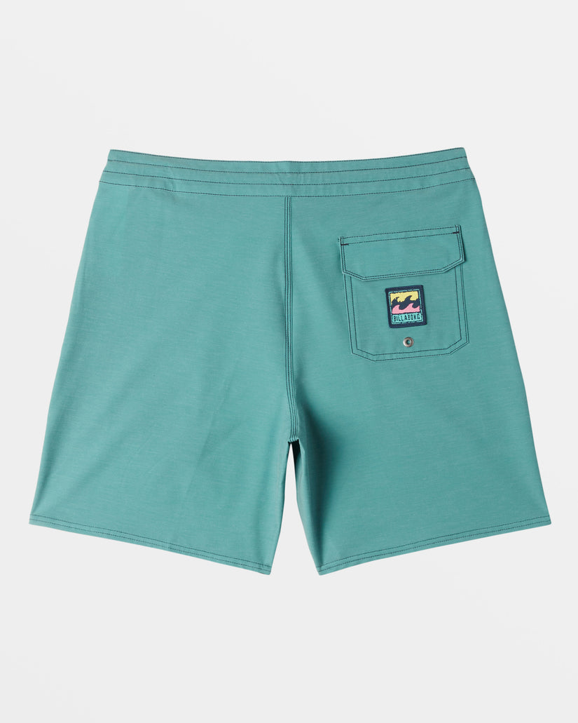 Every Other Day Lo Tide 17" Boardshorts - Jade Stone