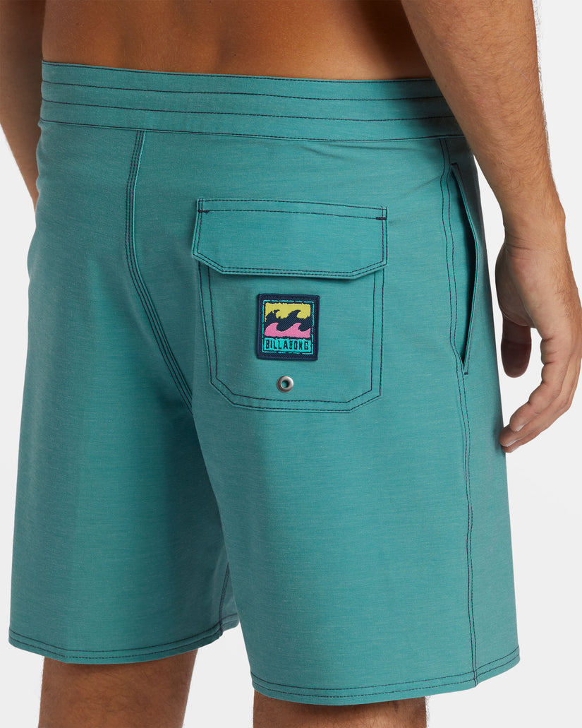 Every Other Day Lo Tide 17" Boardshorts - Jade Stone