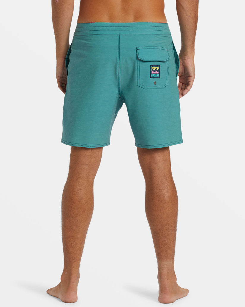 Every Other Day Lo Tide 17" Boardshorts - Jade Stone