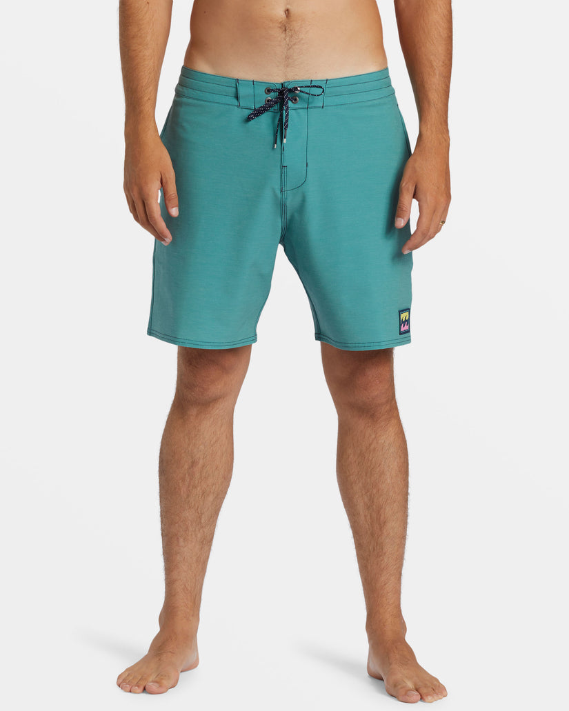 Every Other Day Lo Tide 17" Boardshorts - Jade Stone