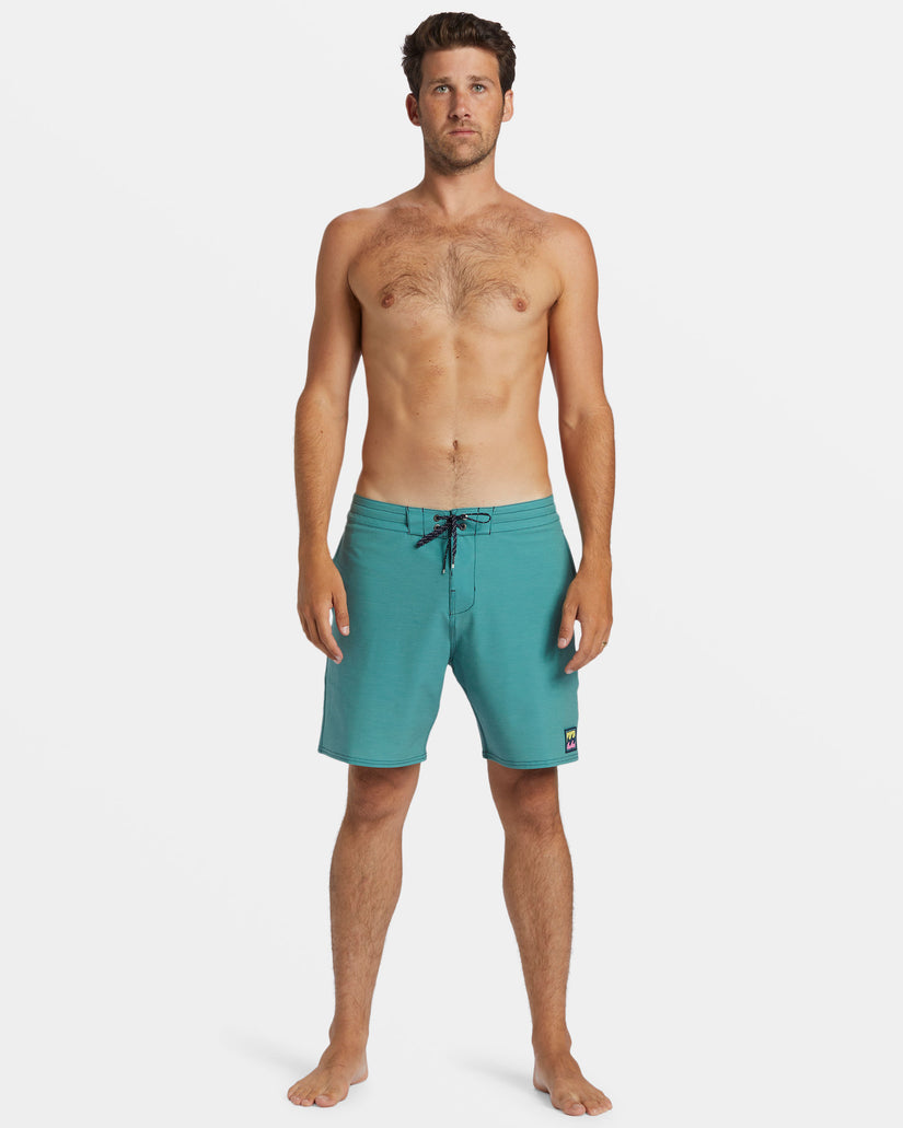 Every Other Day Lo Tide 17" Boardshorts - Jade Stone