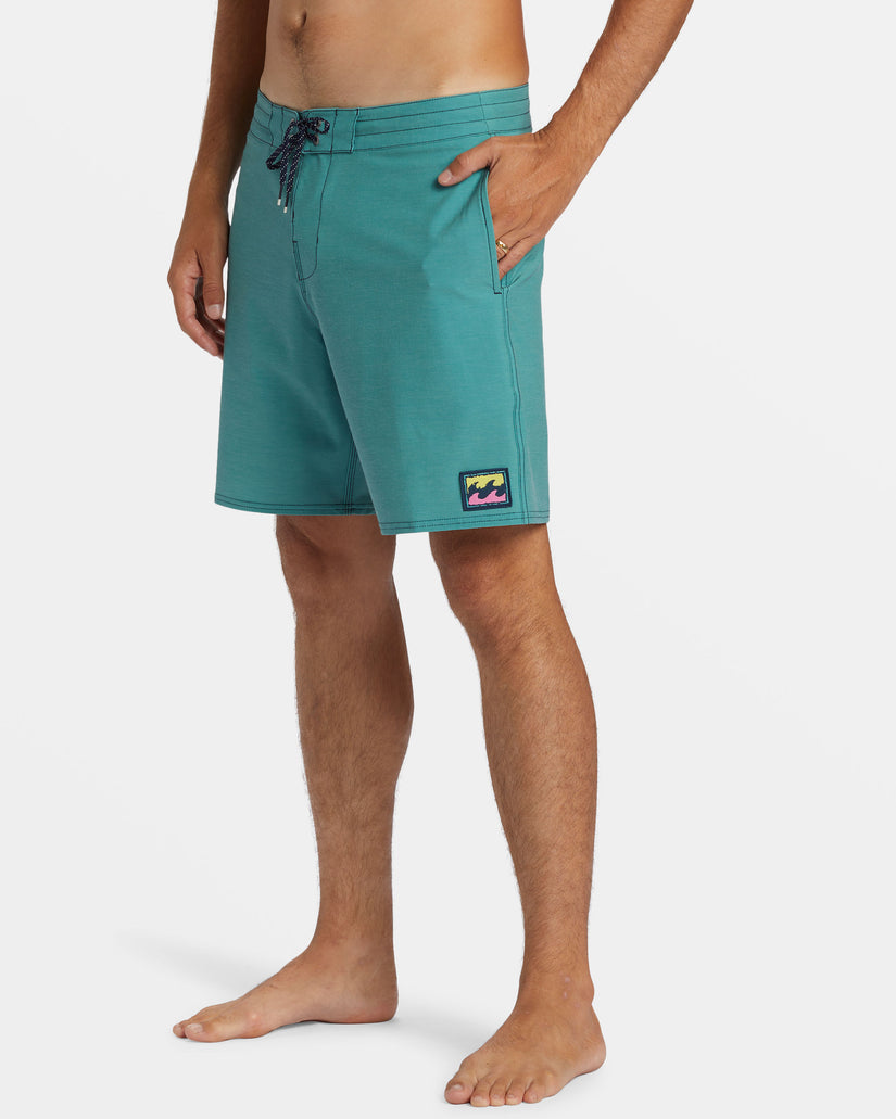 Every Other Day Lo Tide 17" Boardshorts - Jade Stone