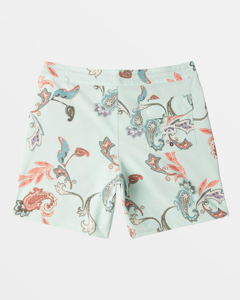 Good Times Lo Tide 18" Swim Trunks - Mist Green