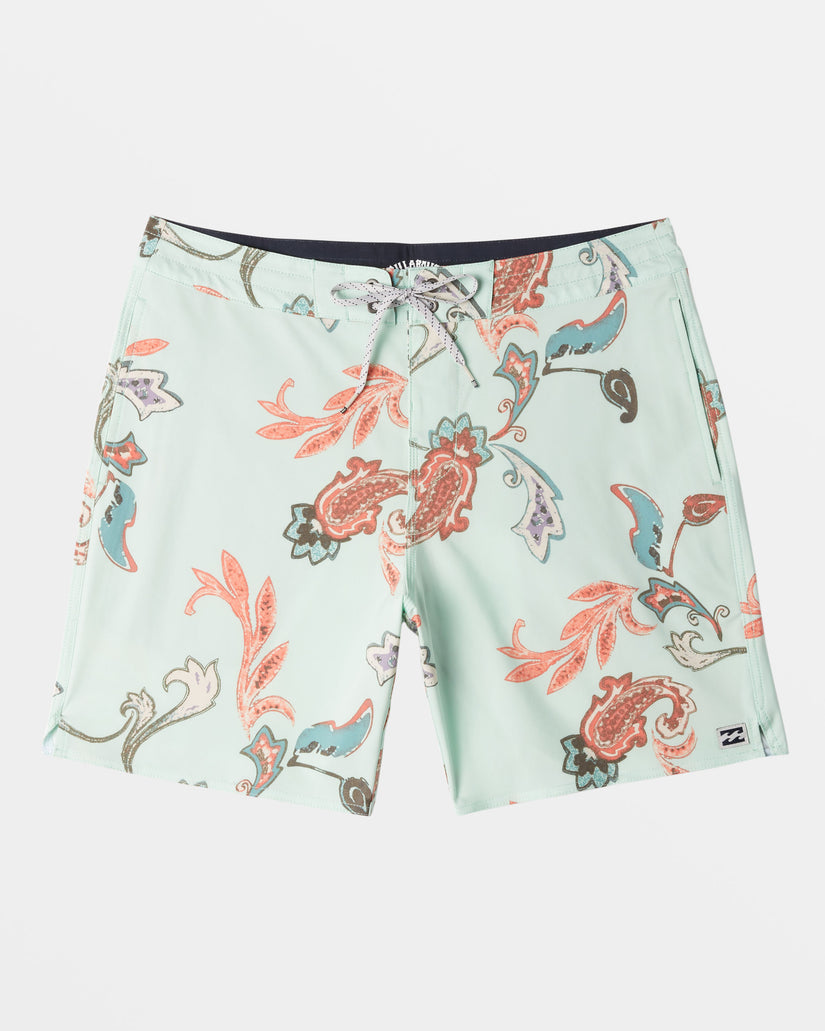 Good Times Lo Tide 18" Swim Trunks - Mist Green