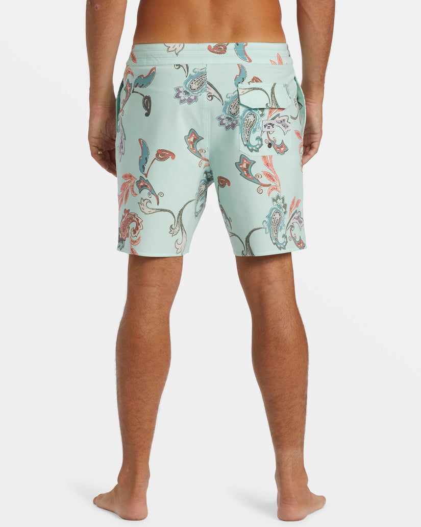 Good Times Lo Tide 18" Swim Trunks - Mist Green