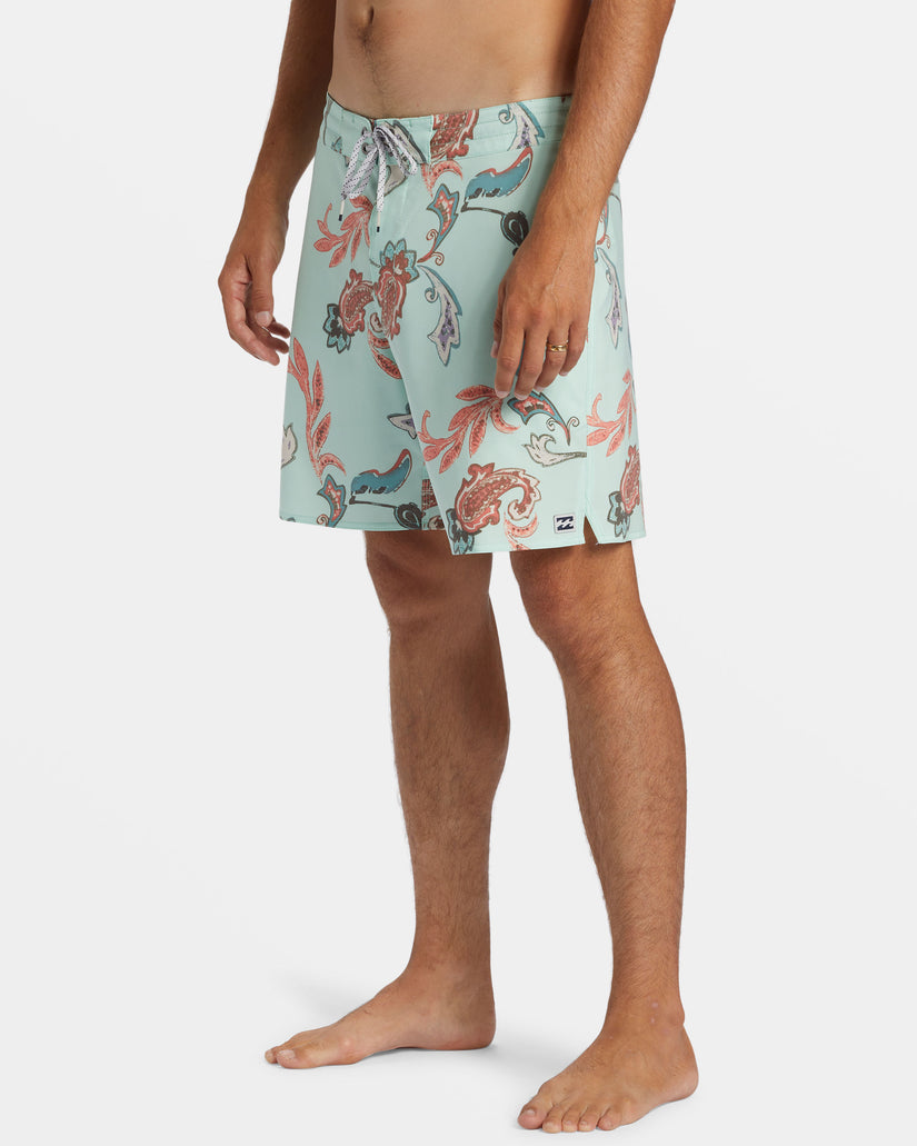 Good Times Lo Tide 18" Swim Trunks - Mist Green