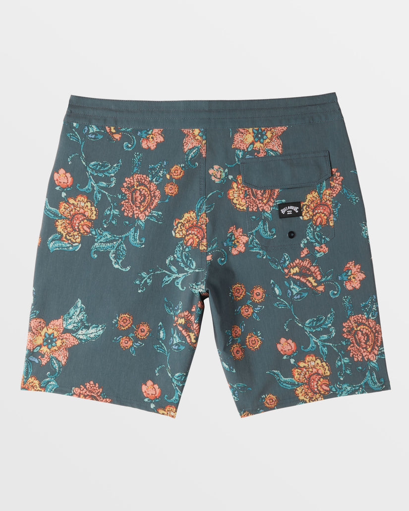 Good Times Lo Tide 18" Swim Trunks - Slate Green