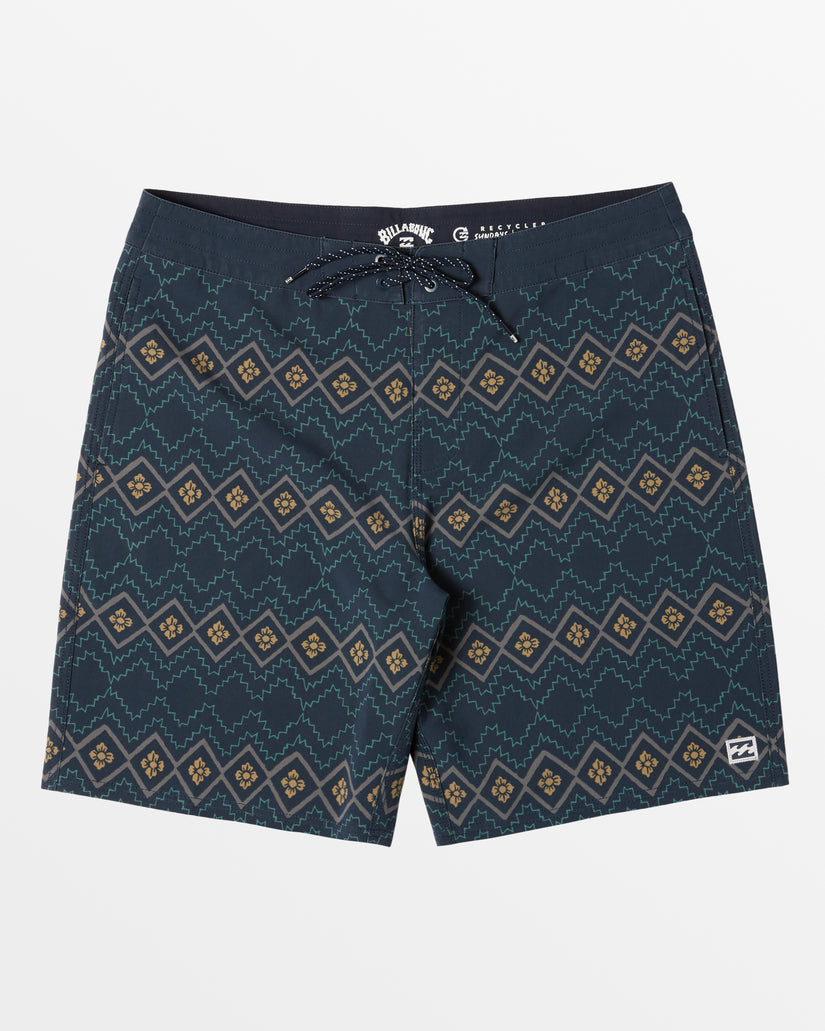 Good Times Lo Tide 18" Swim Trunks - Navy