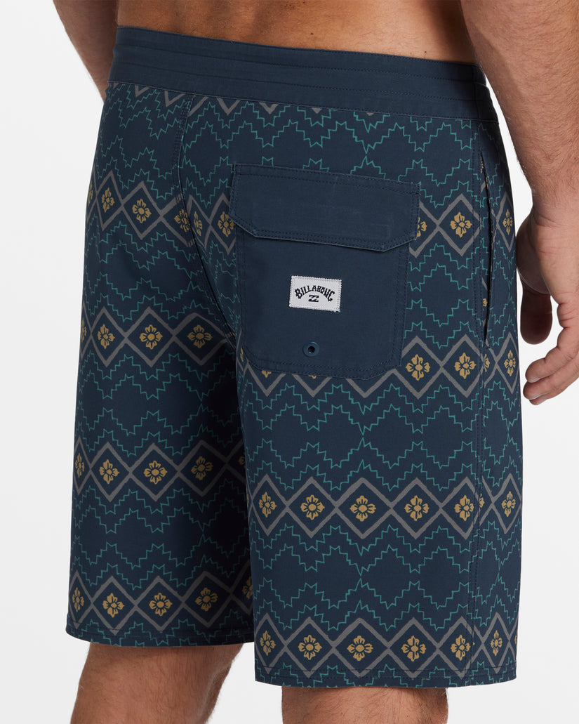 Good Times Lo Tide 18" Swim Trunks - Navy