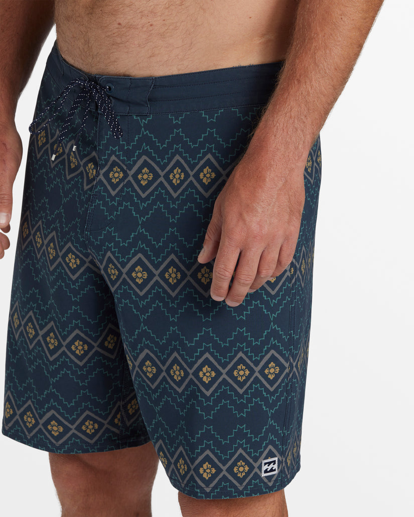 Good Times Lo Tide 18" Swim Trunks - Navy