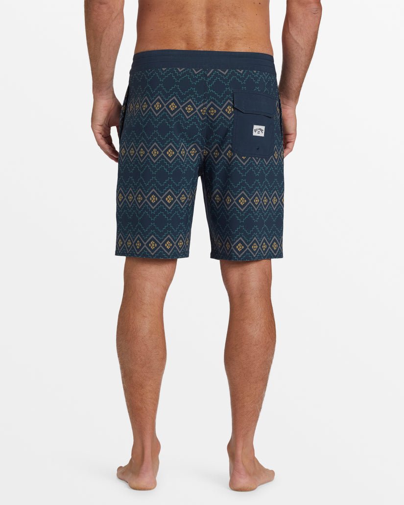 Good Times Lo Tide 18" Swim Trunks - Navy