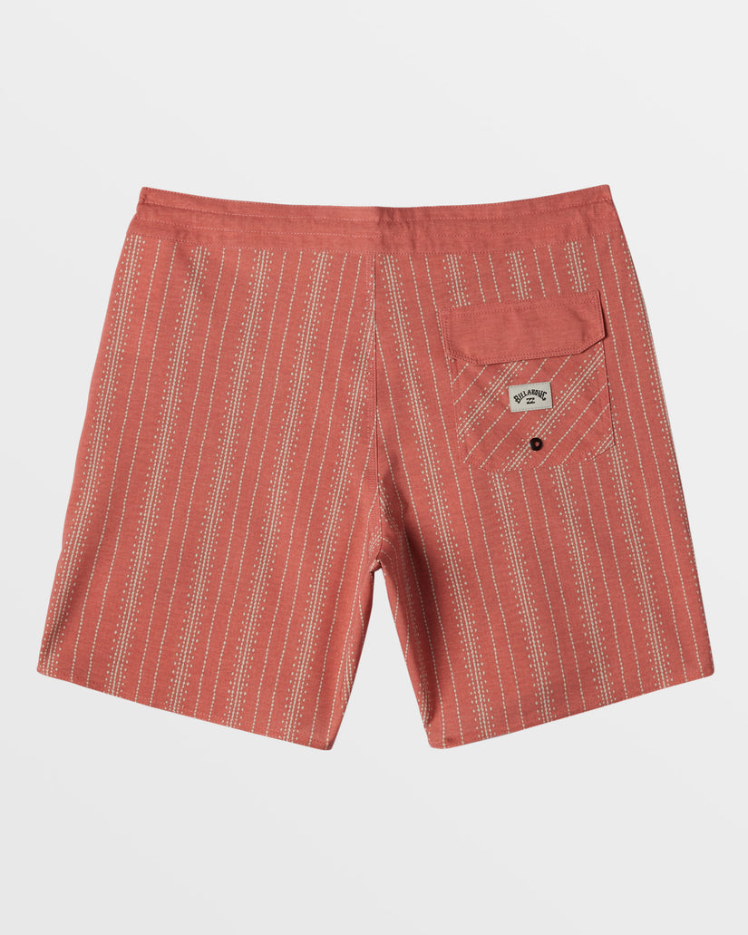 Good Times Lo Tide 18" Swim Trunks - Rose