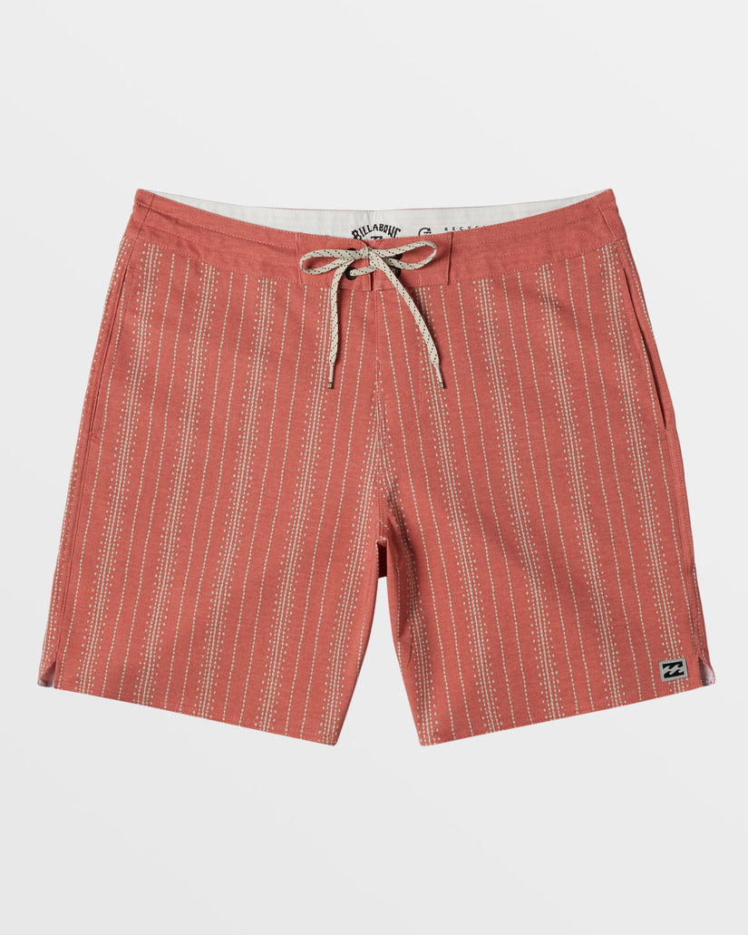 Good Times Lo Tide 18" Swim Trunks - Rose