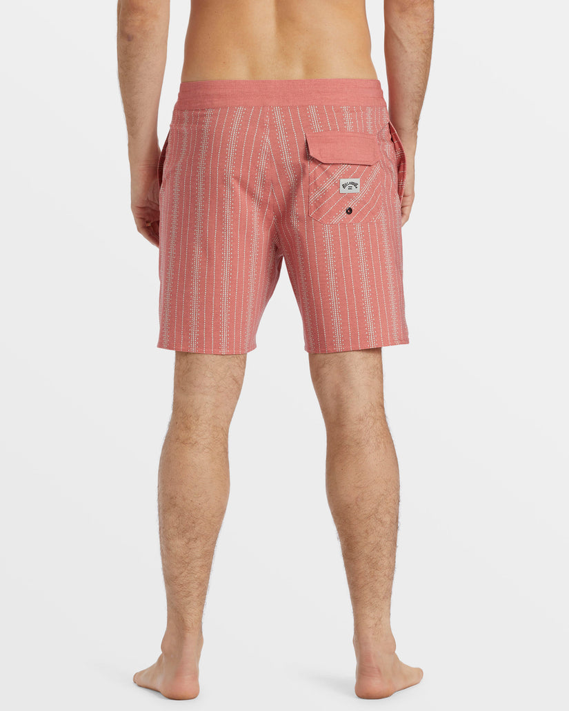 Good Times Lo Tide 18" Swim Trunks - Rose