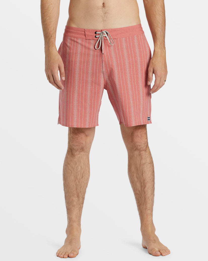 Good Times Lo Tide 18" Swim Trunks - Rose